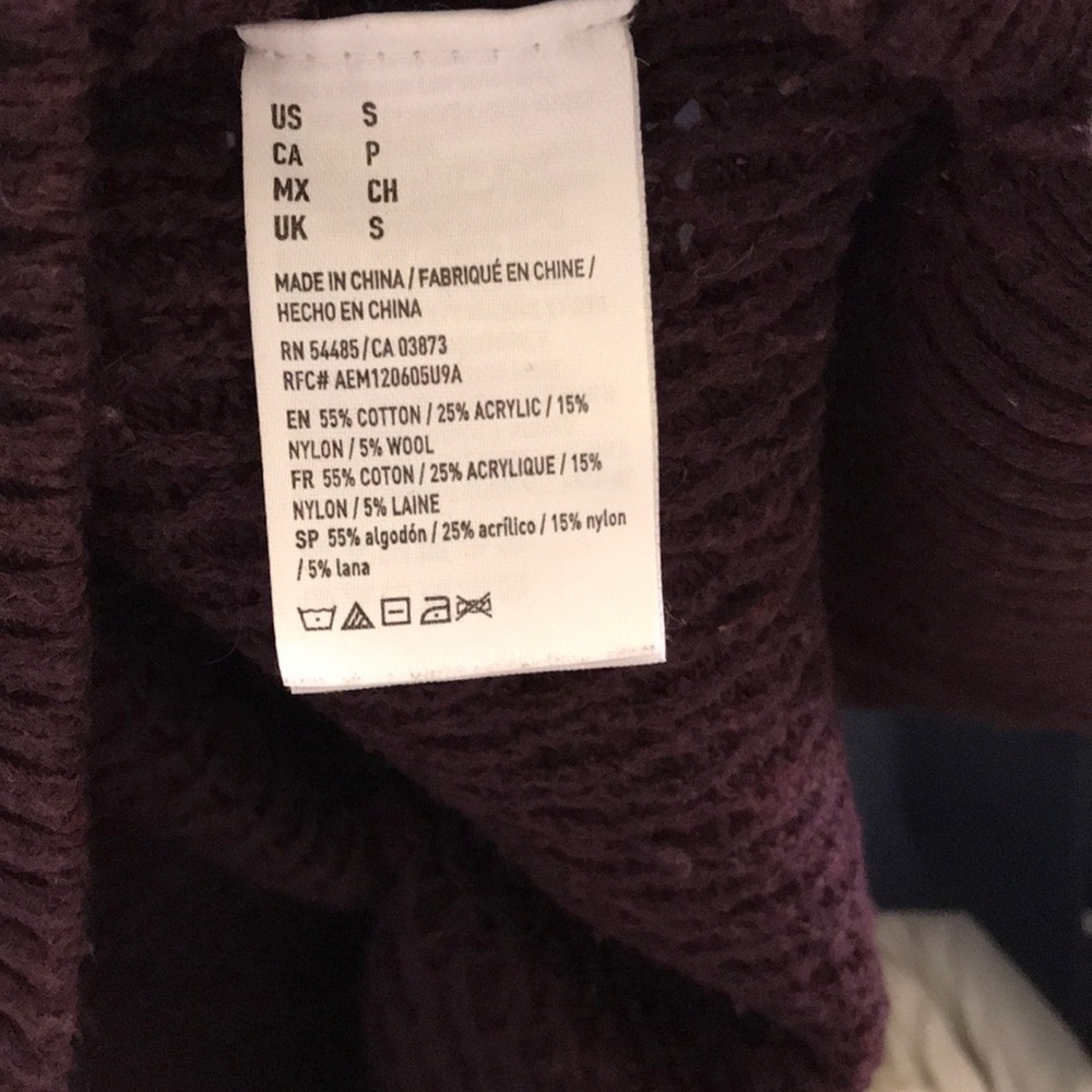 American Eagle Outfitters purple knit sweater - Picture 6 of 7